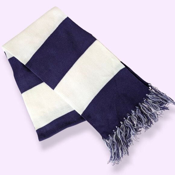 Twitch Purple & White Stripe Acrylic Scarf - Picture 2 of 5